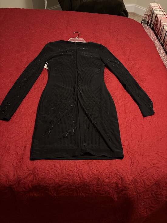 Black biashe sequined dress size medium. Mesh... - Picture 5 of 7